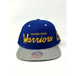 Mitchell & Ness Golden State Warriors Retro Lock Up Adjustable Snapback Hat